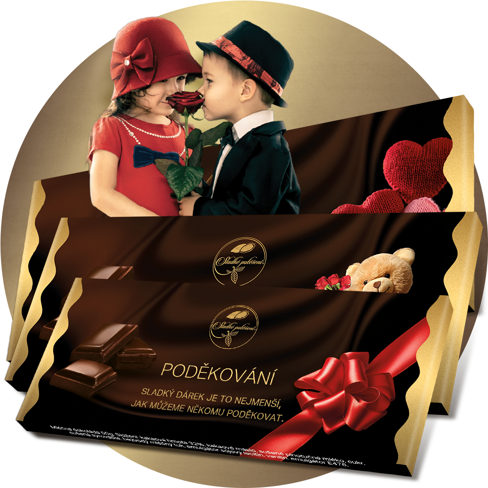 DÁRKOVÉ ČOKOLÁDY S PŘÁNÍM